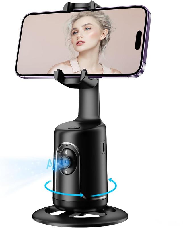 360° Rotatable Auto Face Tracking Gimbal Stabilizer Tripod, Handheld Video Recording Tool for Summer, Anti-shaking Phone Stabiliz,cellphoneer, Vlogging Equipment for Mobile Phone Selfie Accessories,Smartphone Automatic Button Camera Mount