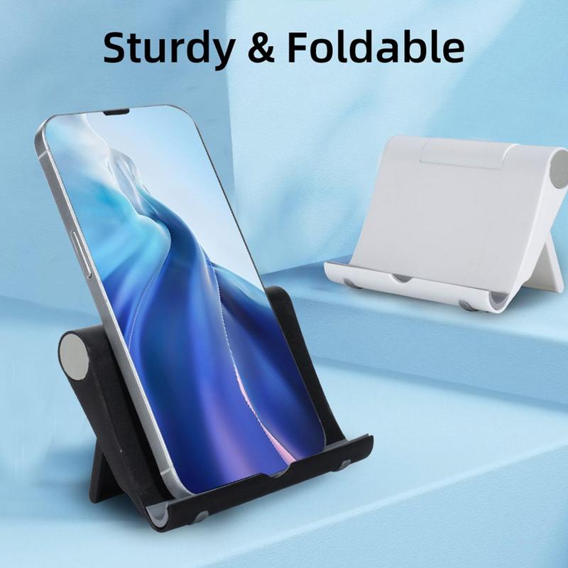 Plastic Phone Holder, 1 Count Multi-angle Adjustable Phone Stand, Foldable Lightweight Desktop Holder For Tablet Phone