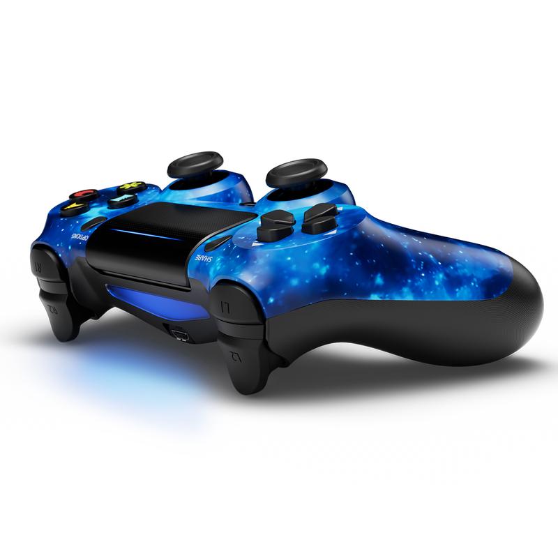 ISHAKO Wireless Game Controller for PS4 PS3 PC Android iOS,With Double Vibration, Six Axis Gyroscope,motion sensing, Capacitive Touch Panel,Built in speaker and 3.5mm headphone jack, gamepad,PS412 universe