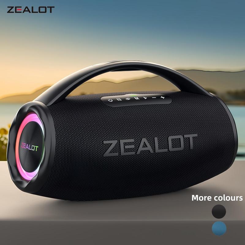 ZEALOT S97 Wireless Speaker, 80W Portable Waterproof Speaker with Power Bank Function, Outdoor Wireless Bluetooth-compatible Speaker for Camping, Beach, Party