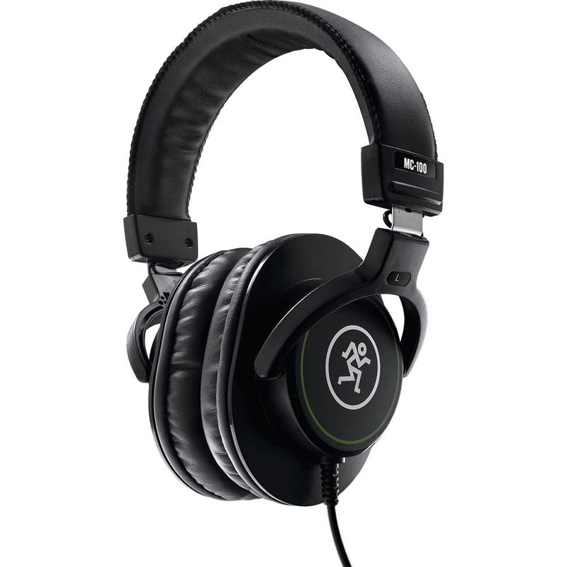 Mackie MC-100 Professional Closed-Back Studio Headphones, Black