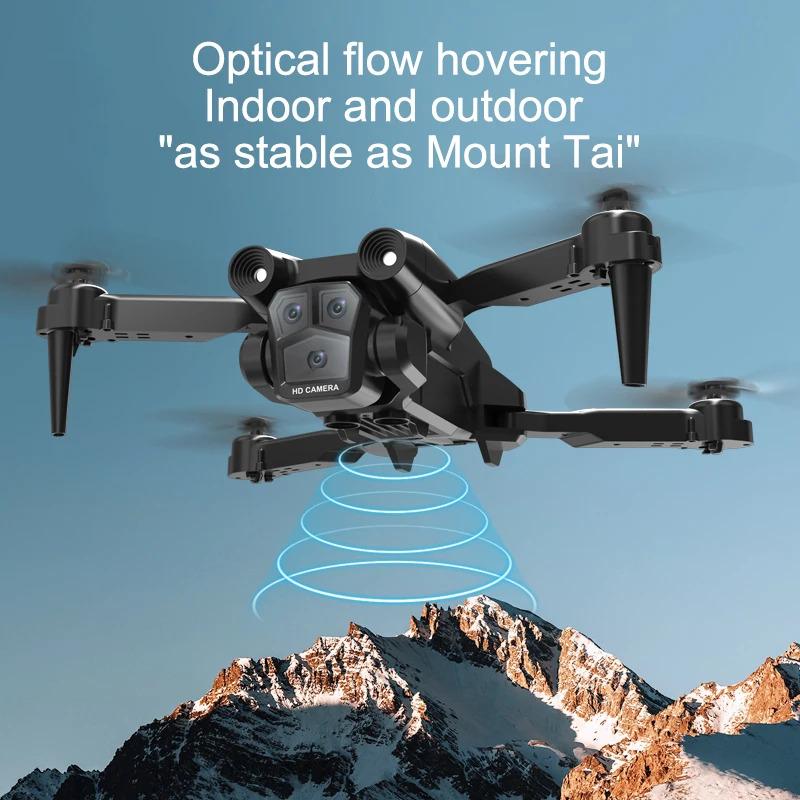 New M4 Drone 4K Professinal 5G WIFI With Wide Angle Triple HD Camera Foldable RC Helicopter WIFI FPV Height Hold Apron Sell