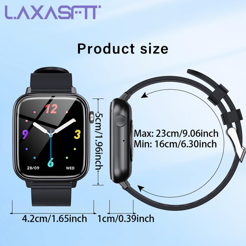 2.01in HD Large Screen Smartwatch for Men and Women, Support Receive Dial Calls 100+ Sport Modes Message Alerts, IP68 Waterproof Multifunctional Smartwatch for Android and iOS square fashion affordable  smart Wearable Smartphone