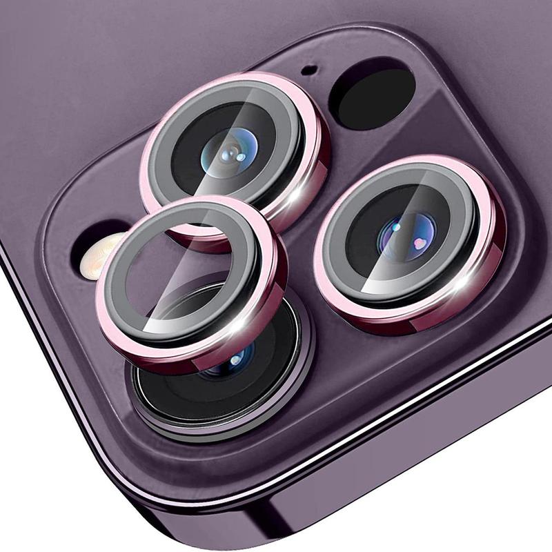 Tempered Glass Camera Lens Protector, 1 Count Phone Rear Lens Protective Film, Phone Accessories Compatible with iPhone 15 14 Pro Max Plus