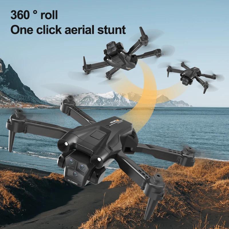 New M4 Drone 4K Professinal 5G WIFI With Wide Angle Triple HD Camera Foldable RC Helicopter WIFI FPV Height Hold Apron Sell