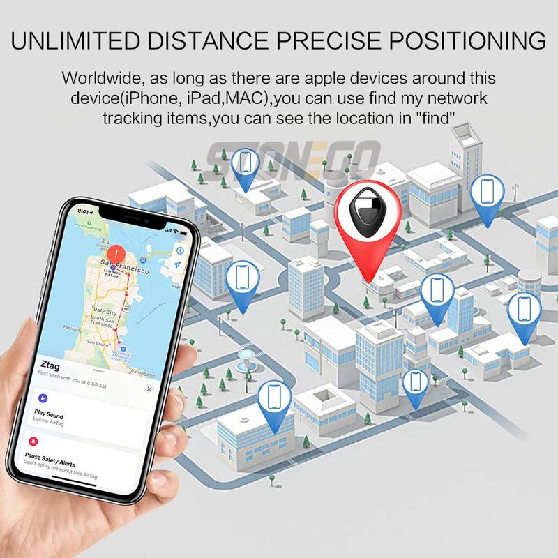 Smart GPS Tracker Tools, Men's Tech Gadgets 2024, IP67 Waterproof Smart Bluetooth-compatible Tracker, Key Locator Tool, GPS Tracker Tags for Luggage, Bags, Pet, Wallet (iOS Only)