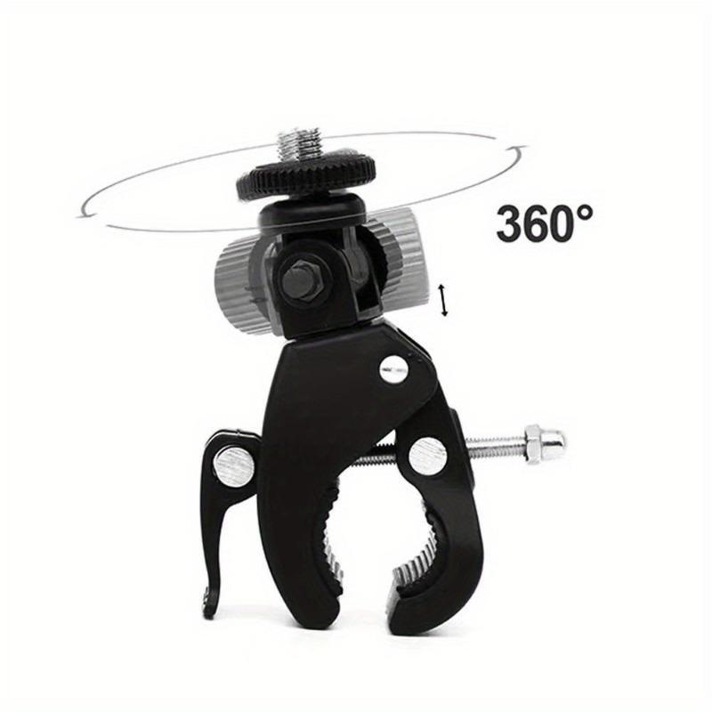 Handlebar Clip for GoPro, Bicycle Motorcycle Handlebar Handle Clamp Bar Mount, Action Camera Accessory For Go Pro 7 6 Insta 360