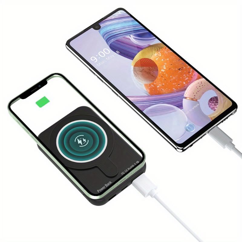 10000mAh Wireless Mini Power Bank Magnetic Portable Charger Fast Charging, Magnetic Battery Pack USB Portable External Backup Battery Charger Fast Charging Suitable For IPhone 16 15 14 13 12 Pro Max Plus Series