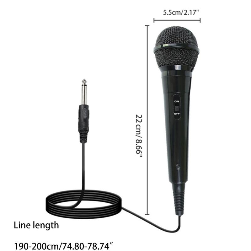 Dynamic Wired Microphone Karaoke Bar Speaker Live Broadcast Set with Recording Handheld Karaoke Microphone