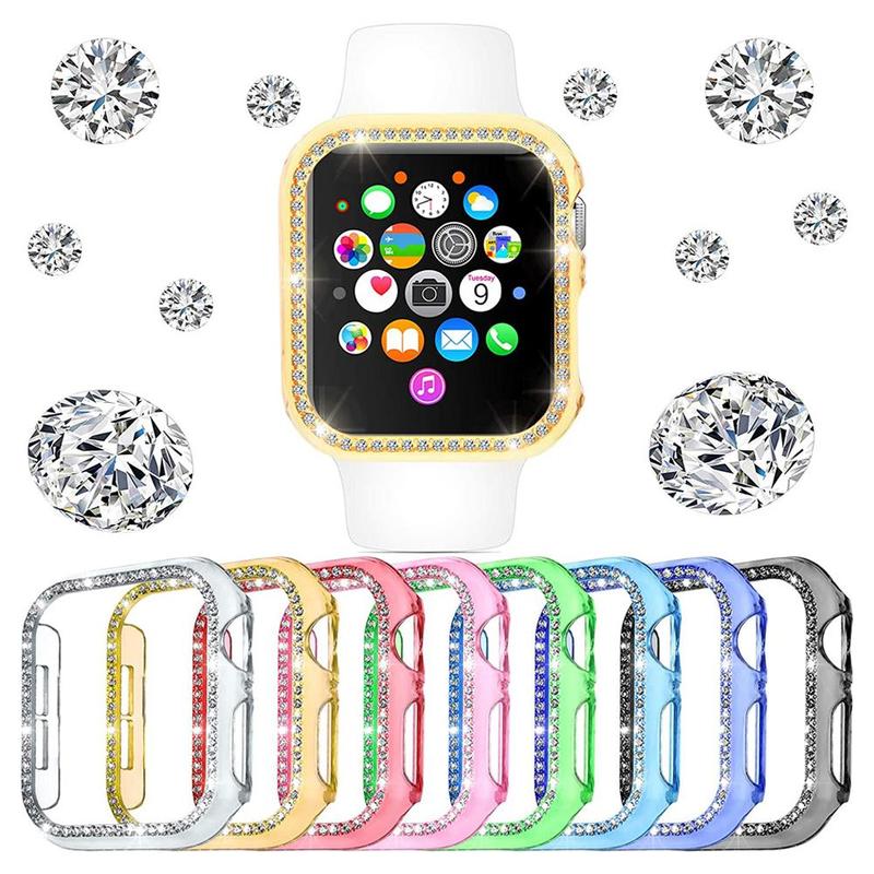 Anti-fall Smartwatch Case, 8 Counts set Hollow Watch Case for Smartwatches, Screen Cover for iWatch Series SE 9 8 7 6 5 4 3 2 1, Smart Watch Protection Accessories, Wearable Accessories