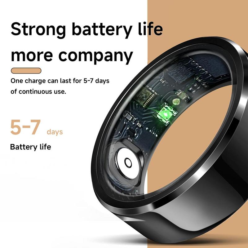 SIMSONLAB Multifunctional Smart Ring, IP68 Waterproof Smart Ring, Fashionable Wearable Device with Pedometer, Remote Photography for iOS & Android, Electronic Gadgets