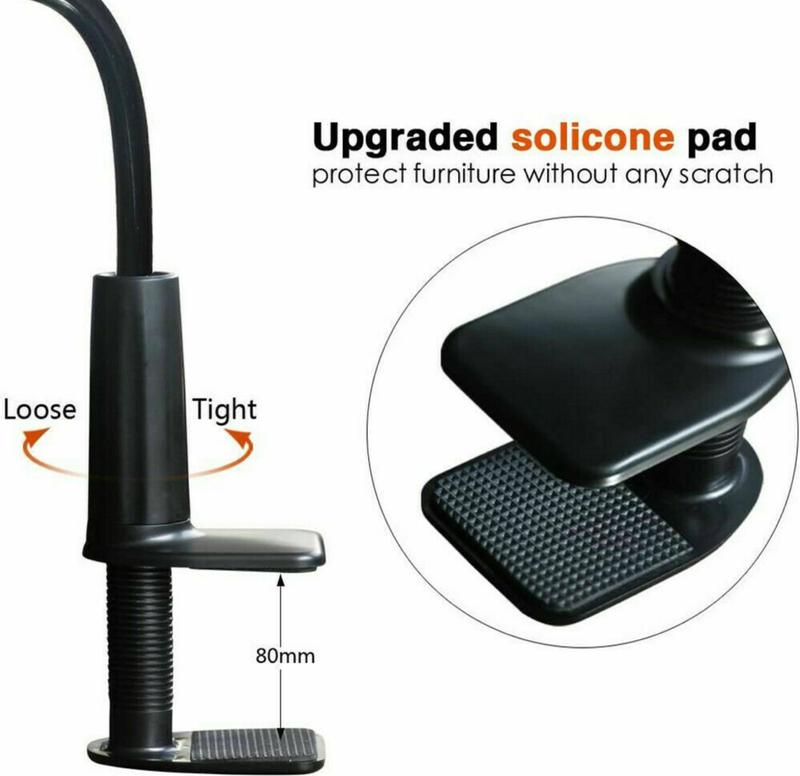 Tablet Holder,Cell Phone Holder,Flexible Long Arm Gooseneck 360 Degree Adjustable DIY Mount Stand - Phone Stand for Desk, Universal Mobile Phone Holder for 4