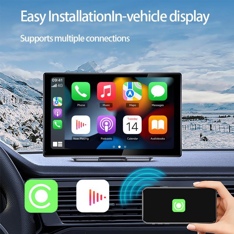 9 Inch Car MP5 Player with 32G Memory Card, Wireless Car Video Player Compatible with CarPlay, Car Interconnection Navigator