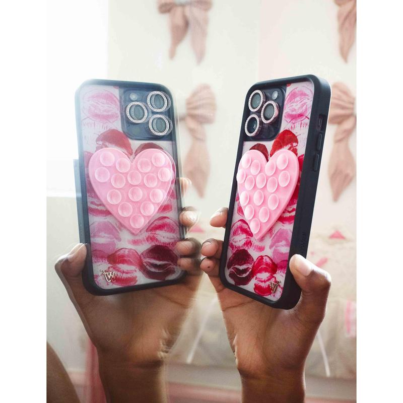 Wildflower Cases - Heart Stickeez, Limited Edition Accessories Suction Silicone Mount Protective Smartphone