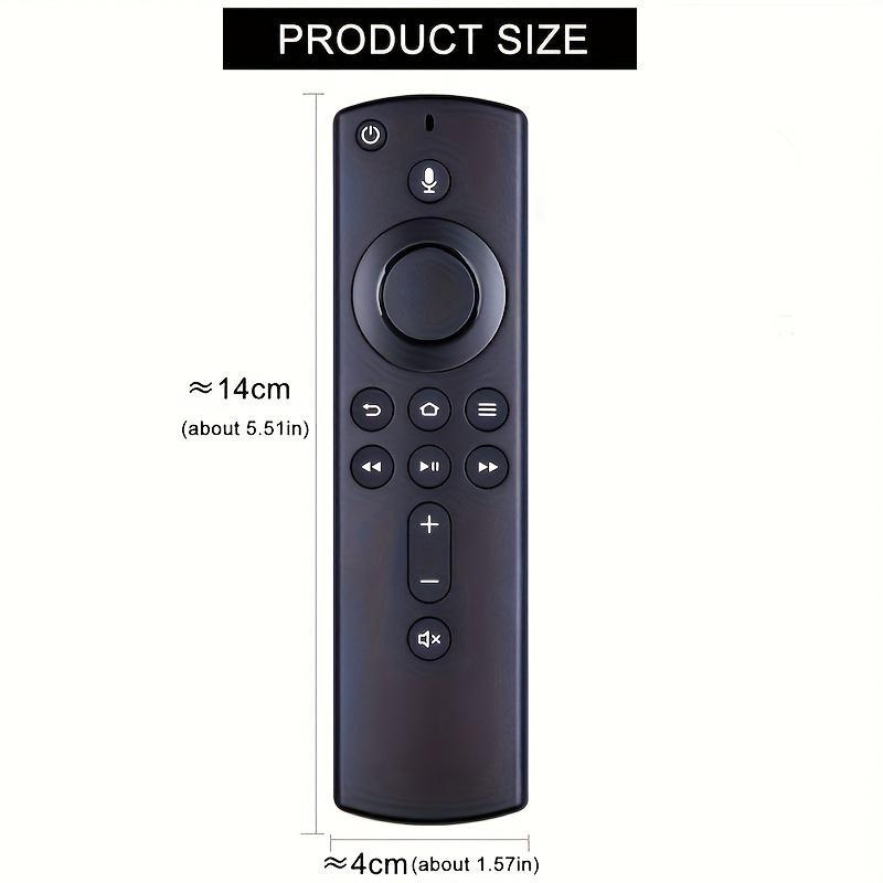 AAA Batteries Required Voice Remote Control, Replacement Remote Control, Compatible with 2nd Generation Fire TV Cube & Fire TV Stick (without Battery)