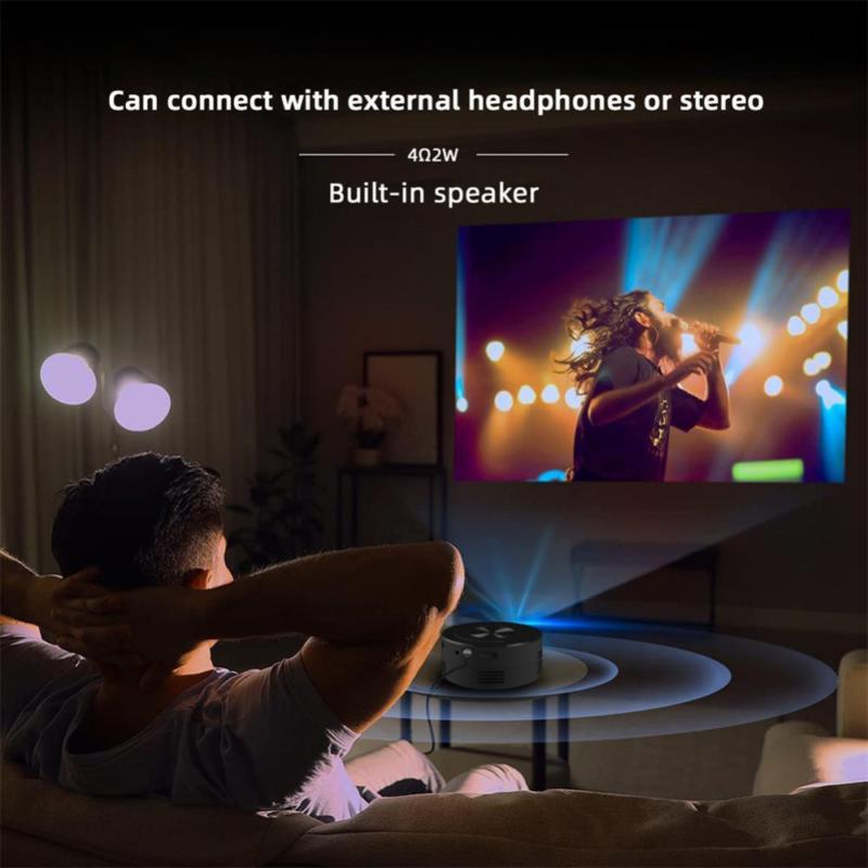 YT200 Portable LED Video Projector Home Theater Projector For Android iPhone