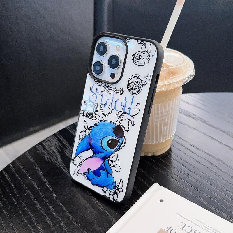 DISNEY Cartoon Pattern Phone Case, Cute Phone Protective Cover, Shockproof Phone Accessory Compatible with iPhone Series