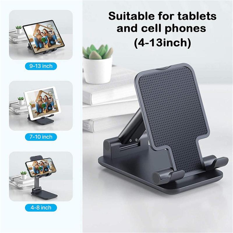 Foldable Phone Holder, Height Adjustable Phone Stand, Universal Cellphone Stand Holder for Home Office