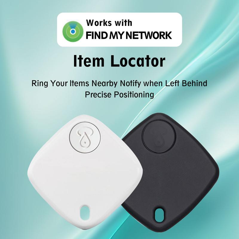 Key Finder, Item Finder works with Apple Find My (iOS only), Smart Bluetooth Tracker, for Bags, Handbags, Wallets, Carry-on, etc., Replaceable Battery