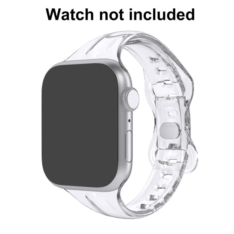 Ultra-thin TPU Watch Band, Soft Replacement Sports Watch Band for Apple Watch, Fashion Smart Watch Accessories for Women & Men