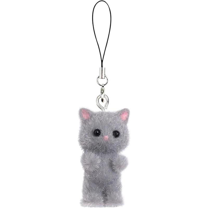 Cat Phone Charms Y2K Cute Aesthetic Kawaii Cat Mobile Phone Pendants Wrist Straps Lanyard Accessories for Bag Backpack Keychain Camera Pendants Decor