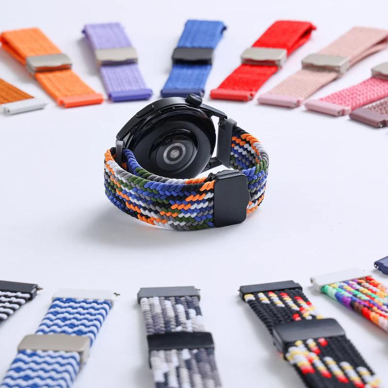 For Samsung Galaxy Active 2 40mm Smart Watch Band Silicone 18mm 20mm 22mm Sport Bracelet For Galaxy Watch 3 41mm Gear S2 Strap