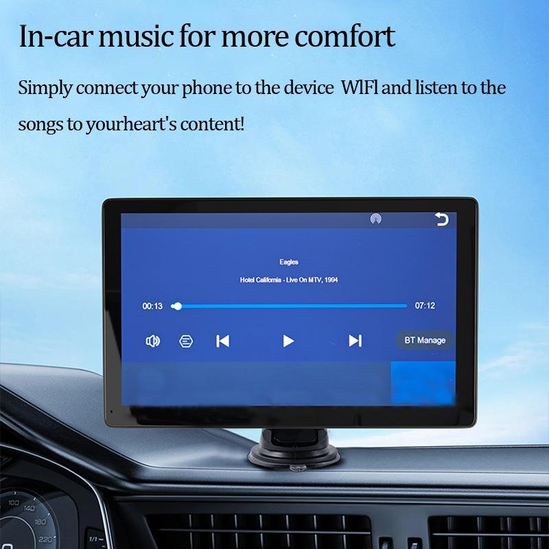 9 Inch Car MP5 Player with 32G Memory Card, Wireless Car Video Player Compatible with CarPlay, Car Interconnection Navigator