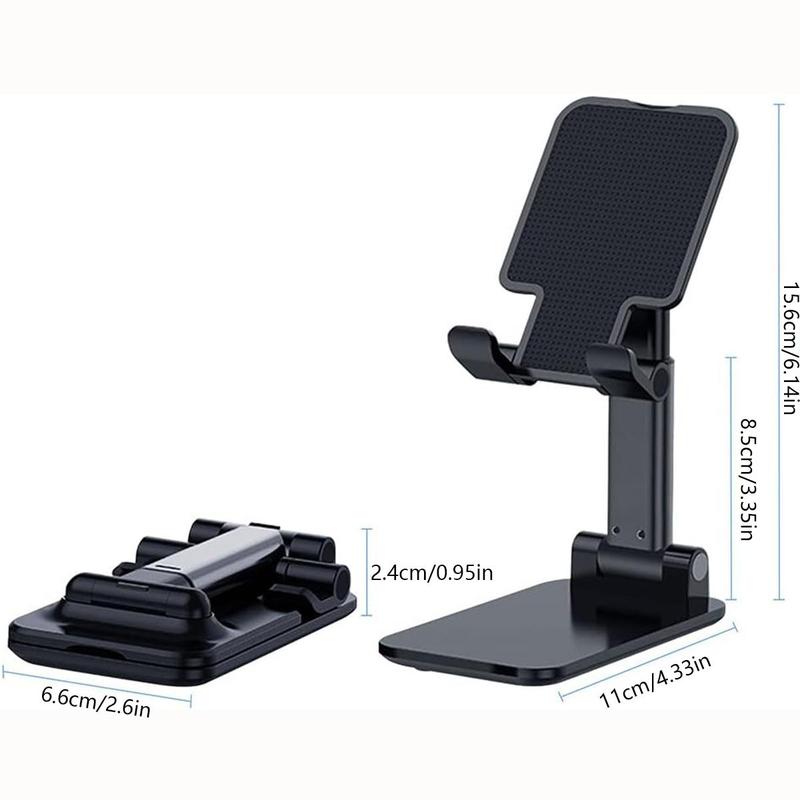 Foldable Phone Holder, Height Adjustable Phone Stand, Universal Cellphone Stand Holder for Home Office