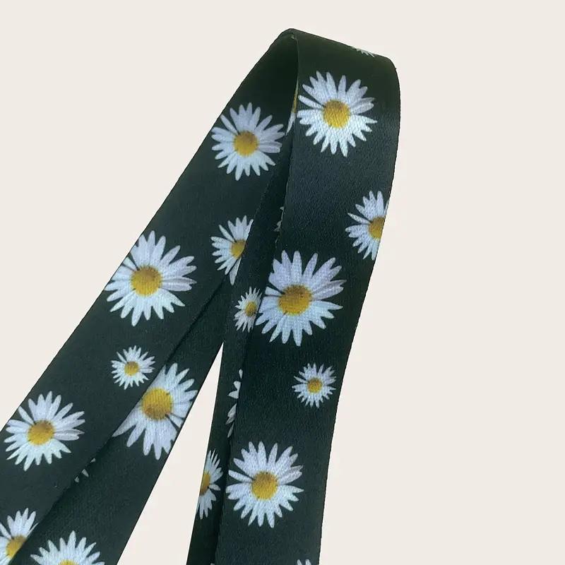 Daisy Pattern Phone Lanyard, Portable Flower Pattern Wrist Strap, Universal Phone Strap For Phone Card Bag Key