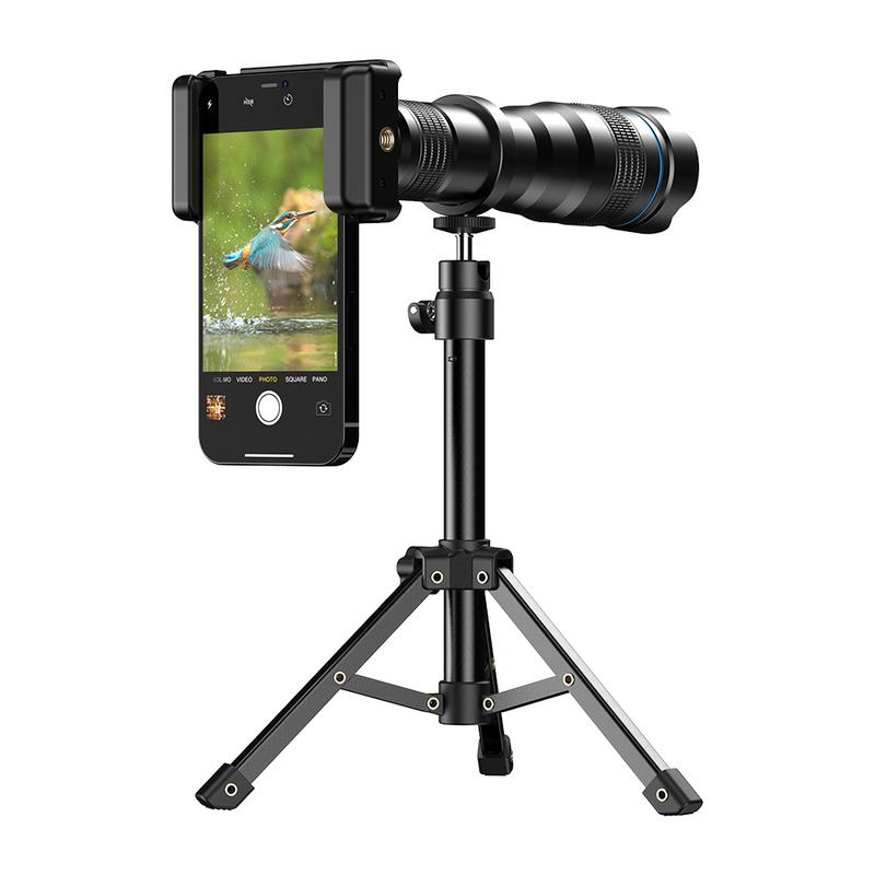 APEXEL 36X HD Telephoto Lens, Telephoto Mobile Cell Phone Lens with Tripod for iPhone 15 14 13 Pro, Samsung and Most Smartphone