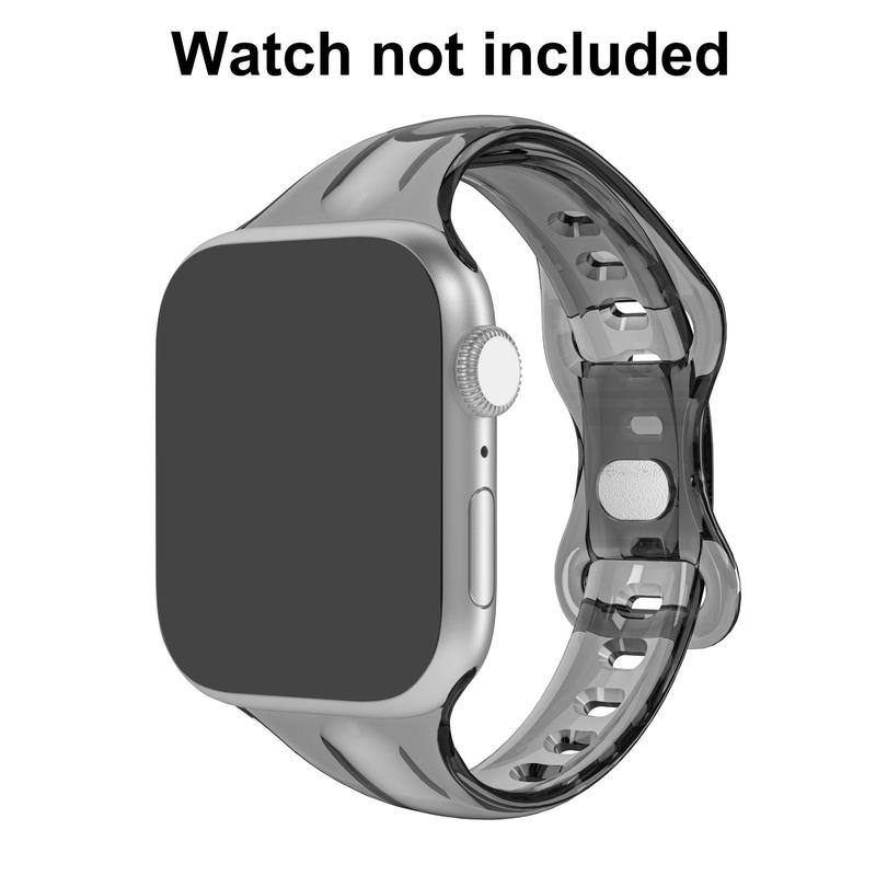 Ultra-thin TPU Watch Band, Soft Replacement Sports Watch Band for Apple Watch, Fashion Smart Watch Accessories for Women & Men