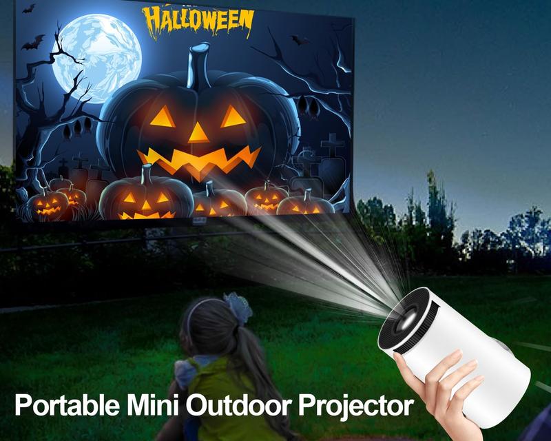 Mini Projector HY300 Pro Wifi 6 BT5.0 With Android 11.0 OS, Automatic Keystone Correction, 180 Degree, 130 Inch Display For Phone PC Lap PS5 Stick, 4K Home Cinema Projector HDMI portable projector