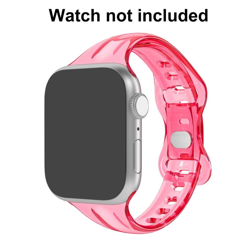 Ultra-thin TPU Watch Band, Soft Replacement Sports Watch Band for Apple Watch, Fashion Smart Watch Accessories for Women & Men