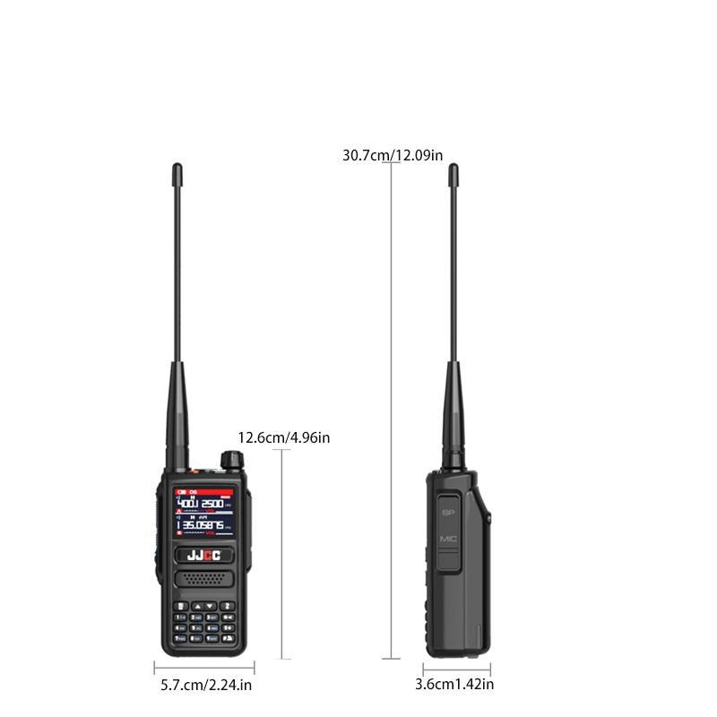 8810 10W 6 Bands Amateur Ham Two Way Radio Station, LCD Color Scanner Aviation Walkie Talkie, Portable Walkie Talkie for Outdoor Camping Hiking