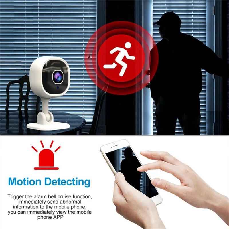 2.4Ghz WiFi Wireless Security Camera Smart Gadgets for Summer, 1080P HD Night-Vision Camera Security, Indoor HD Lens Security Cameras, Two-way Audio & Loop Recording Security Cameras for Home, Store, Factory & Office, Christmas 2024