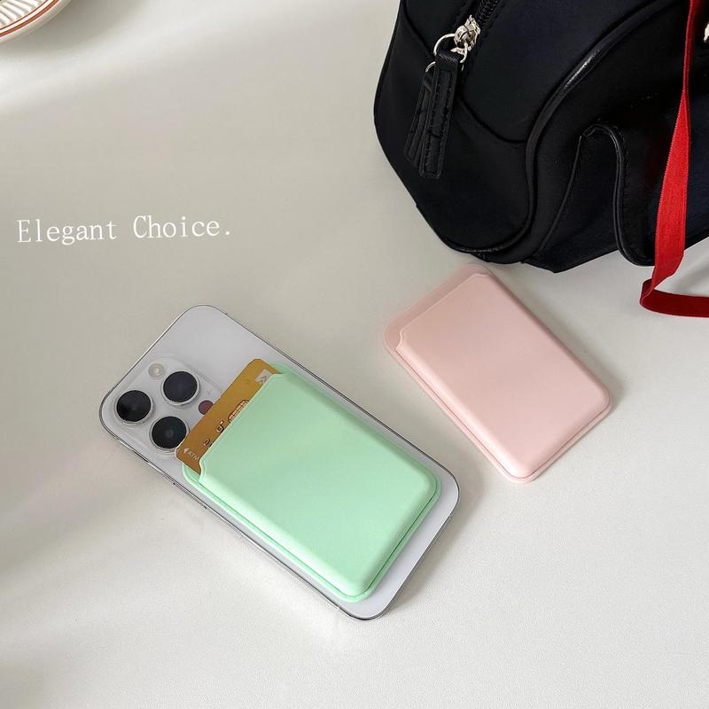 Magnetic Phone Card Holder, 1 Count TPU Magnetic Phone Card Holder, Mobile Phone Accessories for iPhone