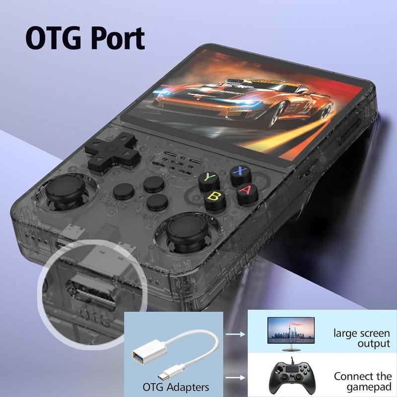 R36S Open Source Handheld Game Console HD Retro Arcade 3D Dual System Joystick Handheld Linux System 3.5-inch Scre Portable Retro Game Console Preset 1500 games Christmas Coolest Gift， Black Friday Promotion