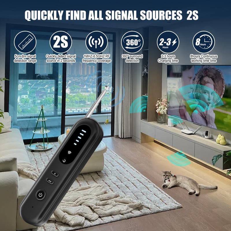 Hidden Camera Detectors, GPS Tracker Detector and RF Signal Scanner, For Office，Travel，Hotel，Car hidden camera GPS detector hidden  gps Portable Hidden Multi-Sensitivity Hidden Travel Bug     Equipment Electronic Device