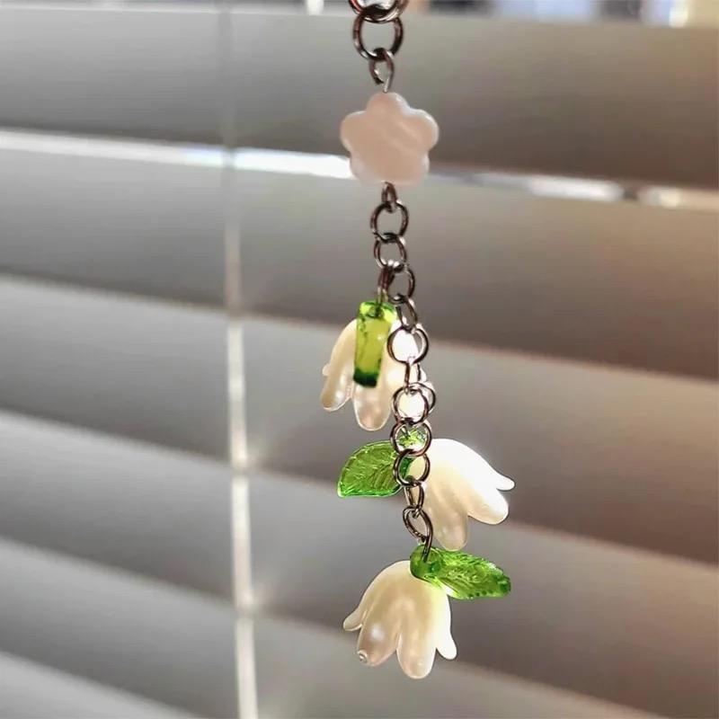 Flower Design Cellphone Lanyard, Cute Flower Charm, Durable Mobile Phone Hanging Ornament, Personalized Smartphone Decoration, Phone Accessories For Women & Girls As Gift