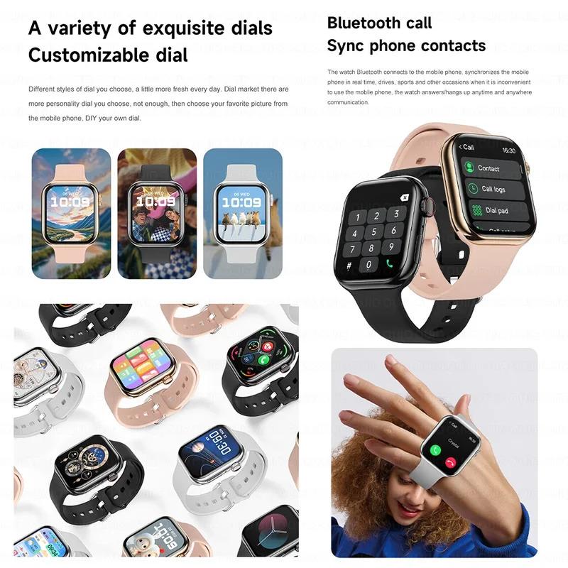 For Apple Watch 10 Series New GPS Tracking Smart Watch Women Always Display Body Temperature BT Call NFC Men Sports Smart Watch