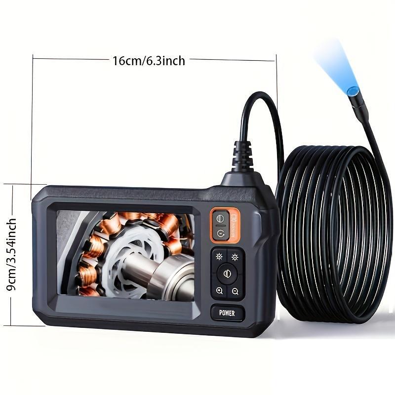 HD Digital Endoscope, 1 Count 4.3-inch LCD Screen Industrial Endoscope Inspection Camera, Summer Gift, IP67 Waterproof Inspection Snake Camera with 8 LED Lights, Suitable For Auxiliary Inspection