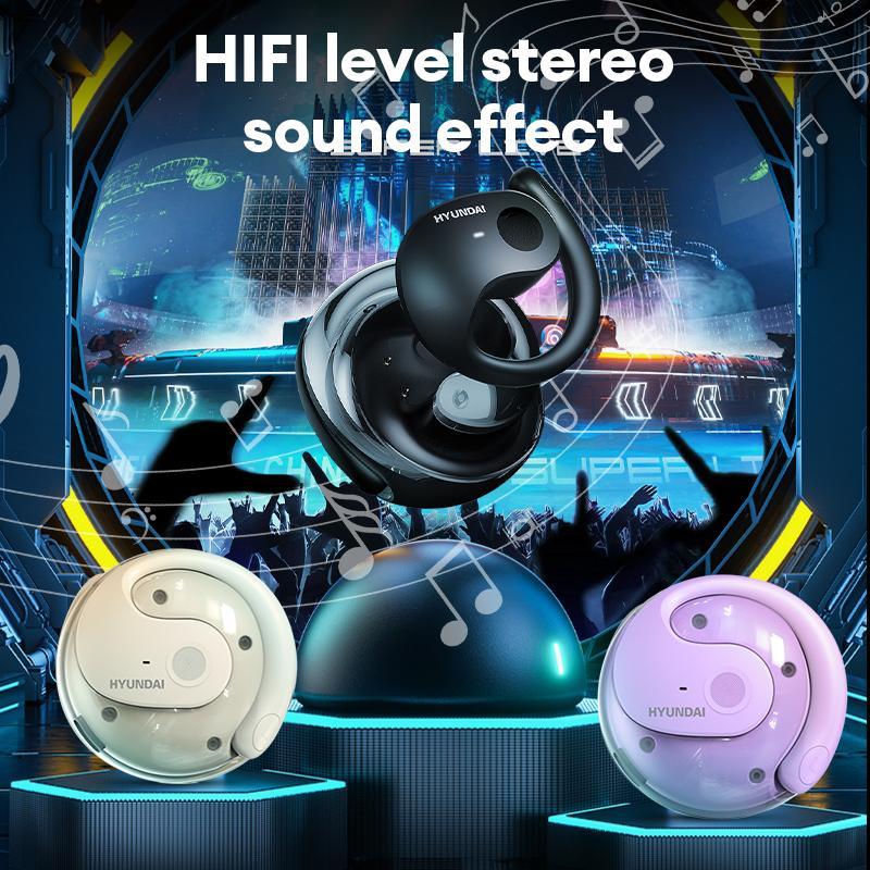 Ear Hook Design Wireless Earphone, Wireless Earbuds, Noise Cancelling Headphones, Earbuds Wireless, Wireless Earphone, Long Battery Life Earbuds for Mobile Phone PC, HiFi Sound Quality BT Earphone for Sports Gaming, Headphone, Summer Gift