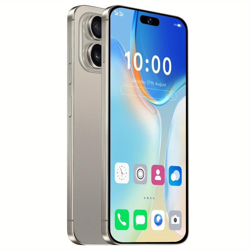 2025NEW2024NEWI15 Pro Max Unlocked Android Phone, 6GB+256GB Unlocked Phone, 6.82-inch HD Display Android 13 Smartphone, 6000mAh Battery 64MP Camera Facial Recognition, Dual SIM 5G Phone