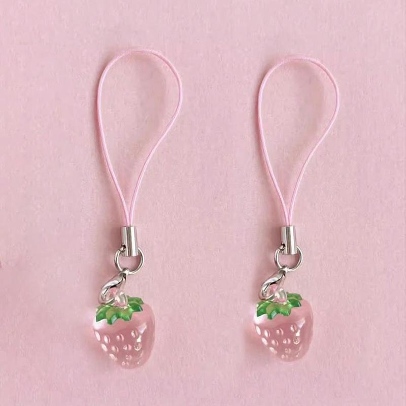 Cute Strawberry Design Phone Lanyard, Anti-lost Phone Strap, Phone Hanging Rope, Fashion Phone Accessories for Women & Girls