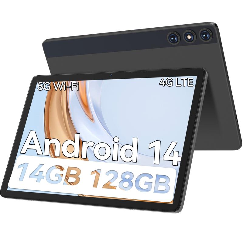 2024 Android 14 Tablet, 10.1 inch 4G Cellular Tablets with Dual Sim Slot, 14GB RAM(8+6 Virtual)+128GB ROM 1TB Expand, Octa-Core, 5G WIFI,Dual Camera,Support Face Unlock,7000mAh, tablet on sale, Christmas gift, Black Friday Deal Smartphone Cellphone