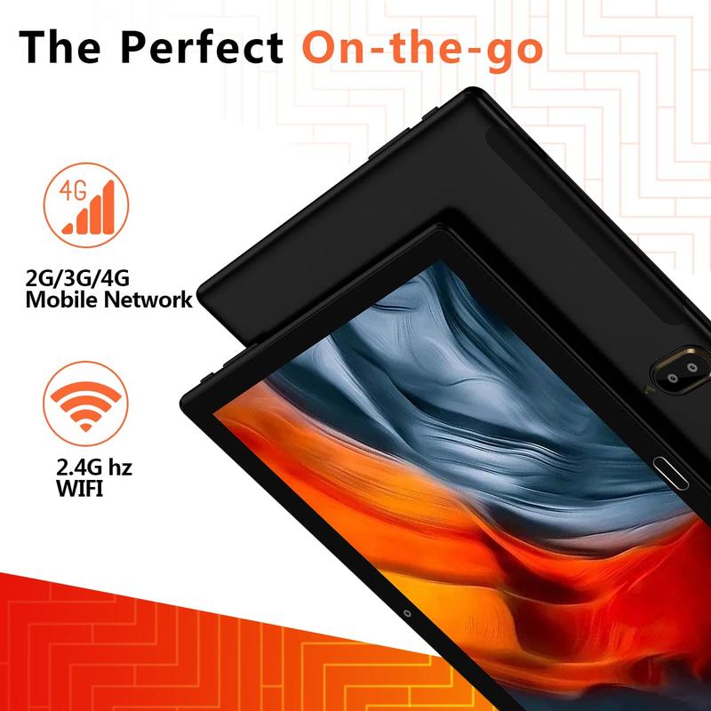 Tablet 2024 Newest, 2 in 1 Tablets 10 inch, Android 13 Tablet 4G Cellular Tablets with Dual Sim Slot 64GB+512GB Expand Storage Octa-Core 13MP Camera, WIFI Tablet with Keyboard Mouse Stylus Tablet 10 inch Android tablet