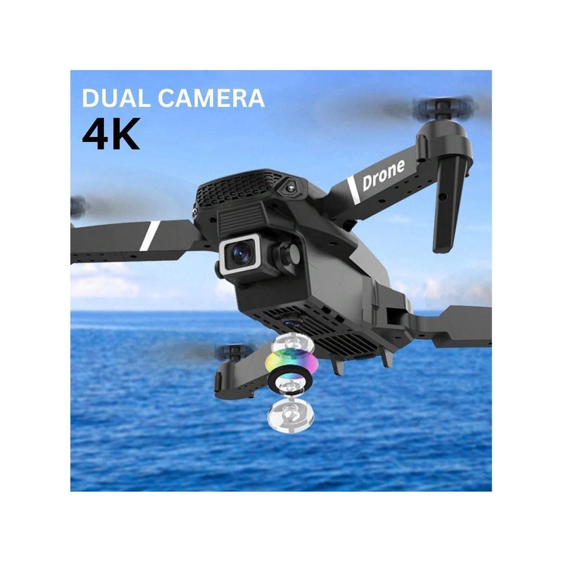 Drone With 4K Dual Cameras Obstacle Avoidance Drone,Remote Control Toys Gifts For Boys Girls With Altitude Hold, Headless Mode, One Key Return Emergency Stop, 3D Flips 2 Batteries, Foldable RC Quadcopter Accessories Rechargeable