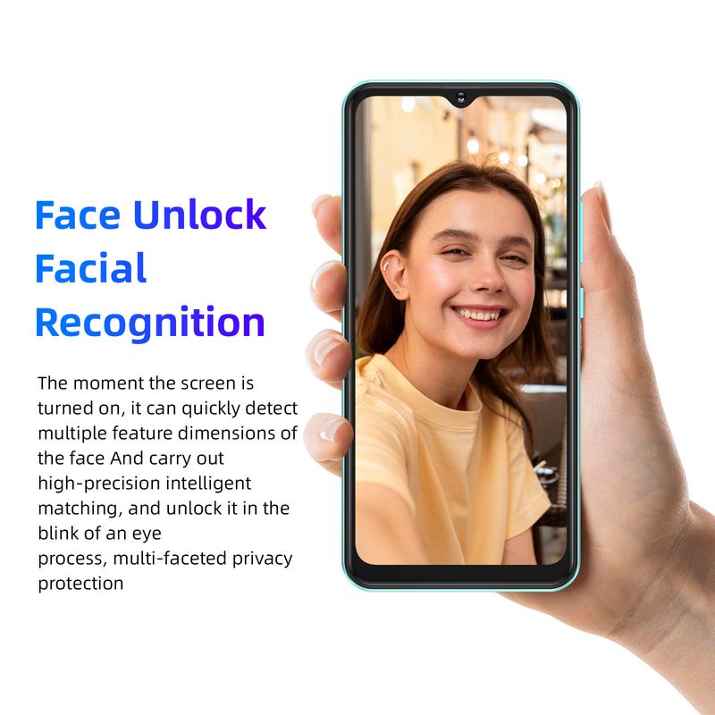 Xgody 13 Pro 6.56'' HD Screen Unlocked 4G LTE Cellphone - Dual SIM, 15MP+5MP Camera, 2GB+16GB, Face Unlock & 3670mAh Battery Android Smartphone