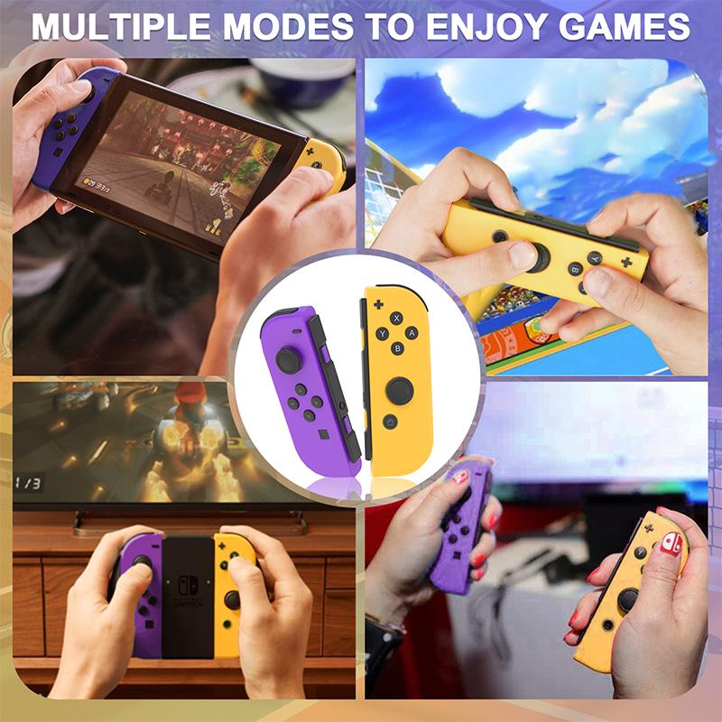 Replacement for Switch Joycons,Switch Controller,Left and Right Switch Joypad Controller Support Dual Vibration Wake-up Screenshot Motion Control,No NFC