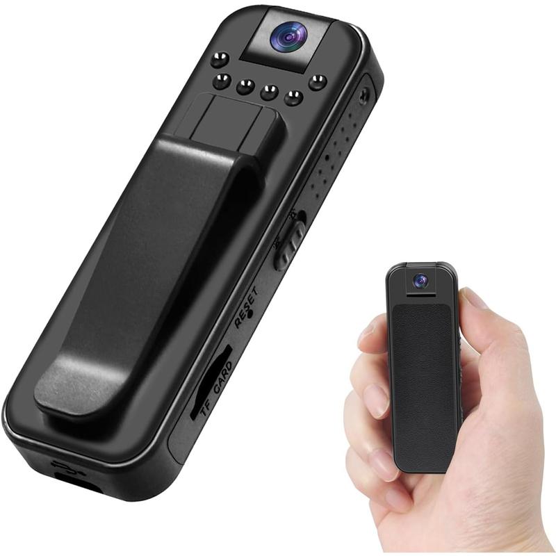 Body Camera with Video and Audio Recording, HD 1080P Video Camera 180° Rotating Lens Camcorder, Night Vision Camera Support Time Stamp Body Cam for Civilians Law Enforcement